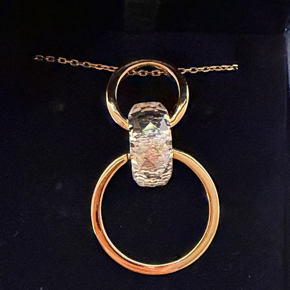 Swarovski Gold and Crystal Women's Necklace and Earrings Set - Picture 3 of 3